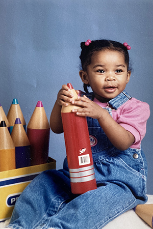 Sidney Garrett as a baby
