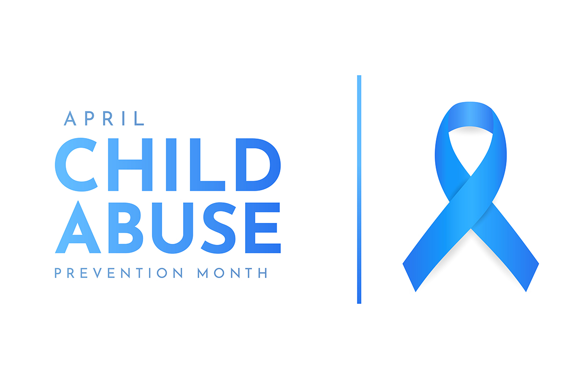 Child Abuse Prevention Month Ribbon Stock