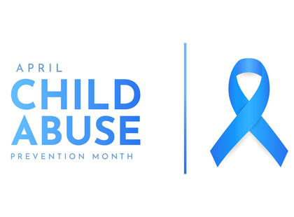 Child Abuse Prevention Month Ribbon Stock