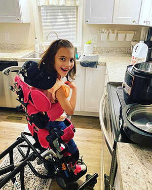 Macie Leiphart in her second stander